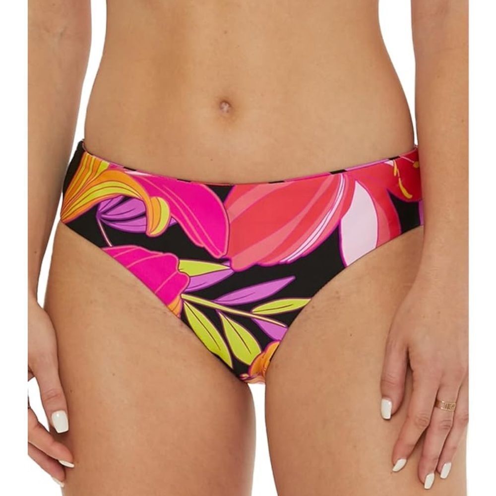 Trina Turk Swim Women's Monaco Hipster Floral Reversible Swim Bottom Size 4. NWT